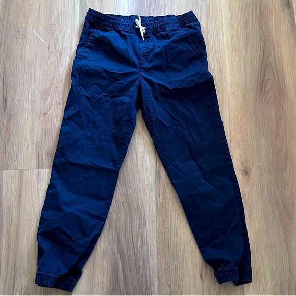 Cat & Jack Boys Navy Blue Twill Joggers 14 - Picture 1 of 6